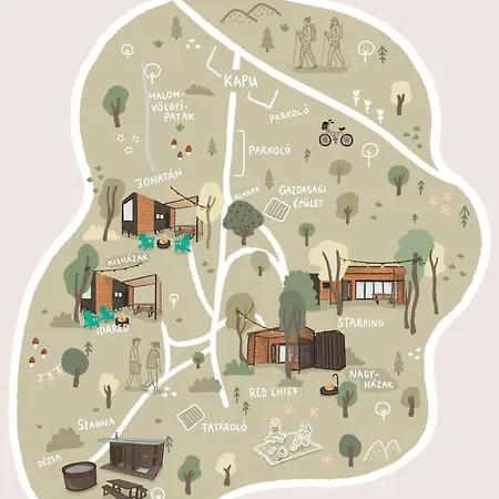 Campsite Almasglamp Zebegeny
